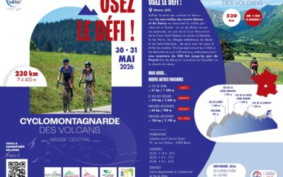 Les inscriptions pour la Cyclomontagnarde des Volcans fin mai 2026 sont lancées.