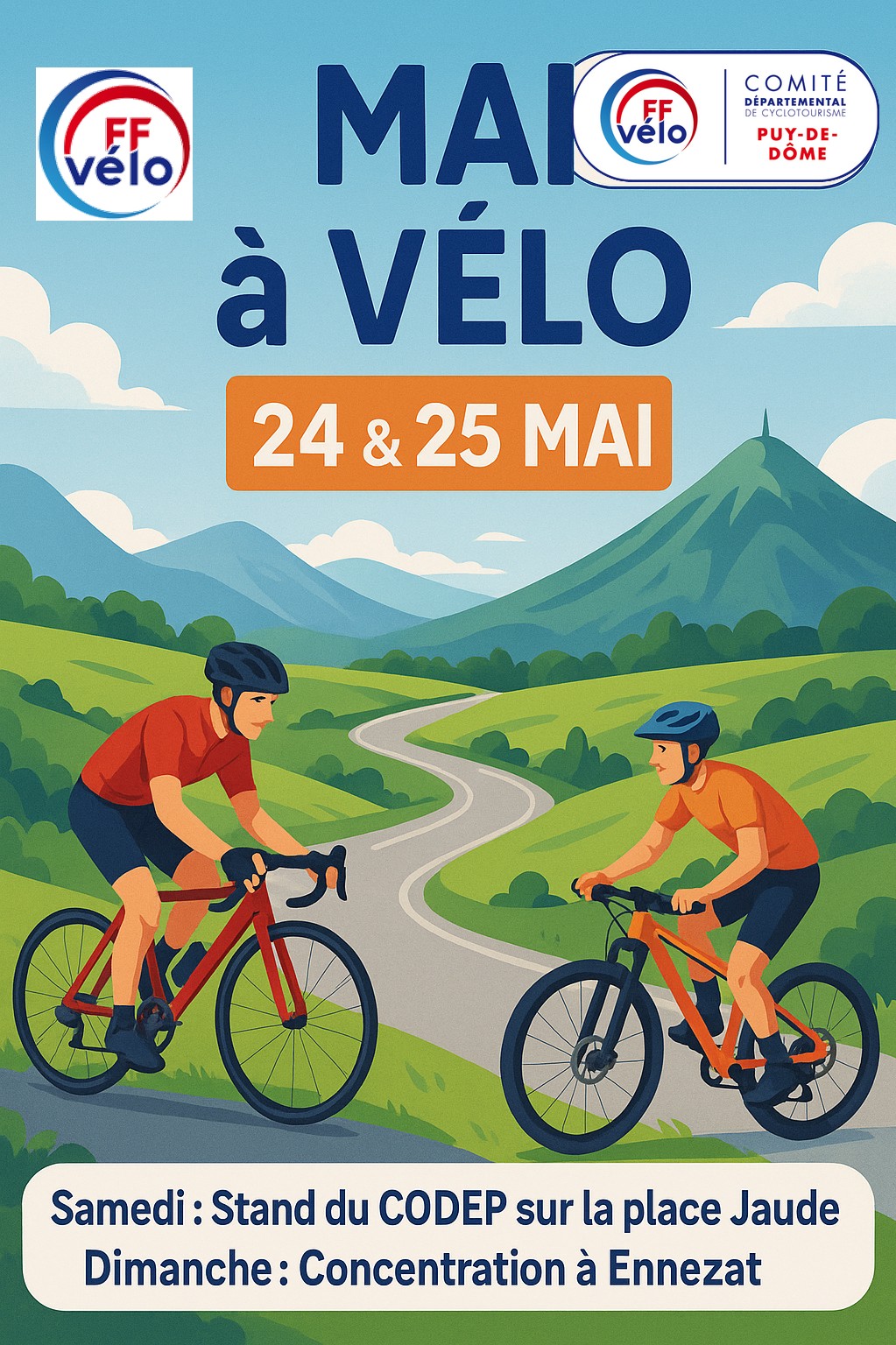 Stand Mai à Vélo et concentration Fête du Tour 2025
